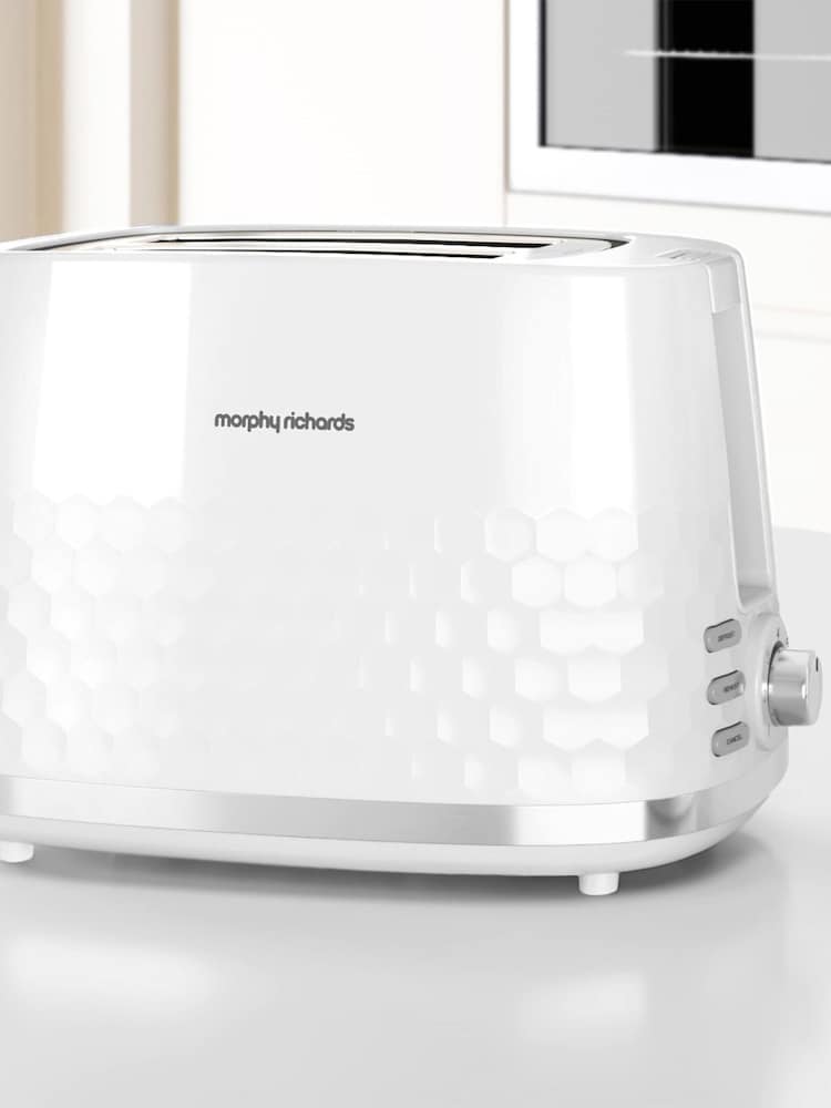 Morphy Richards White Hive 2 Slice Toaster - Image 1 of 4