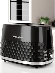 Morphy Richards Black Hive 2 Slice Toaster - Image 1 of 4
