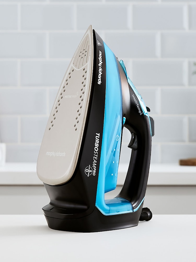 Morphy Richards Blue Turbosteam Pro Steam Iron With Intellitemp - Image 1 of 3