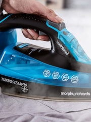 Morphy Richards Blue Turbosteam Pro Steam Iron With Intellitemp - Image 4 of 6