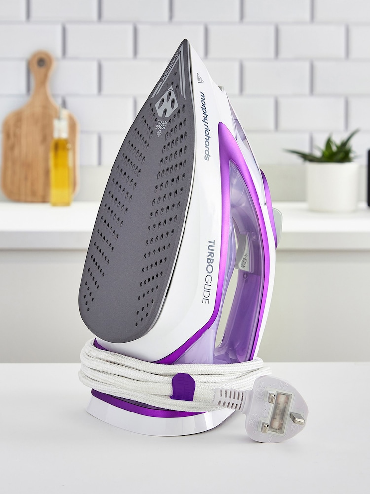 Morphy Richards Pink Turbo Glide Steam Iron - Image 1 of 4