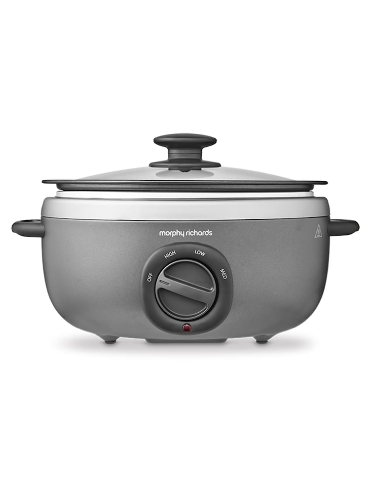 Morphy Richards Silver Sear And Stew 3.5L Slow Cooker - Image 2 of 4 Morphy Richards Silver Sear And Stew 3.5L Slow Cooker - Image 2 of 4