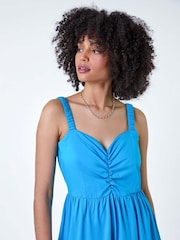 Roman 100% Cotton Strappy Tiered Midi Dress - Bild 4 von 5