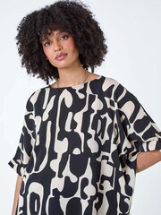 Roman Abstract Animal Button Back Top - Imagen 1 de 5