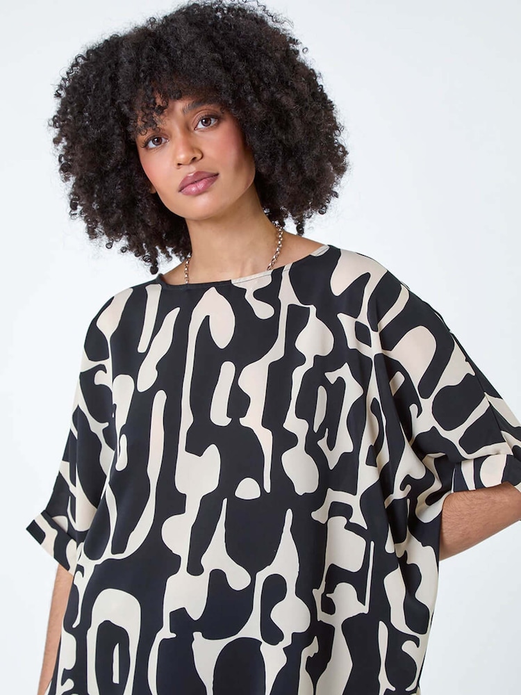 Roman Abstract Animal Button Back Top - Imagen 1 de 5