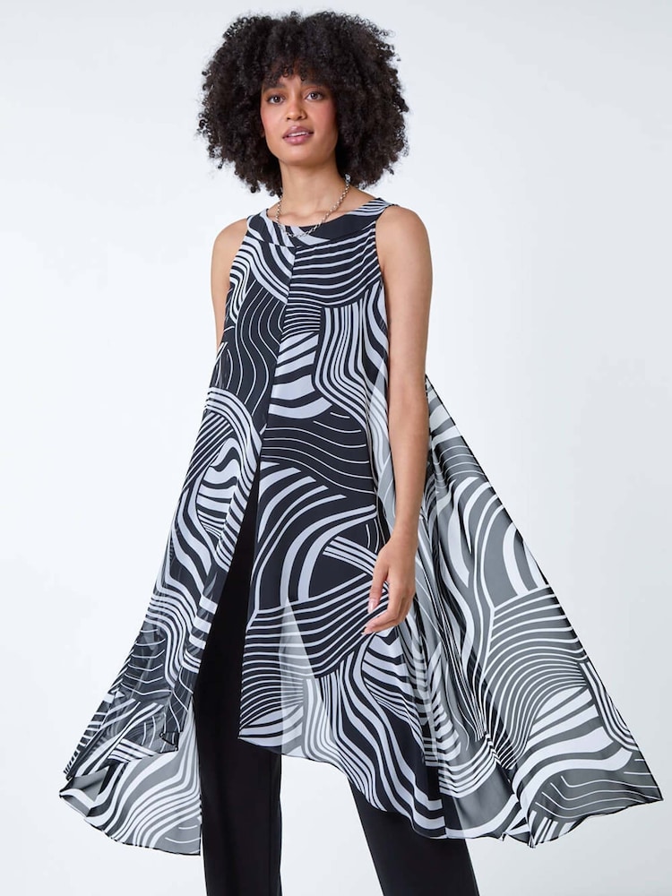 Roman Full Length Printed Overlay Jumpsuit - Bild 2 von 5 Roman Full Length Printed Overlay Jumpsuit - Bild 2 von 5