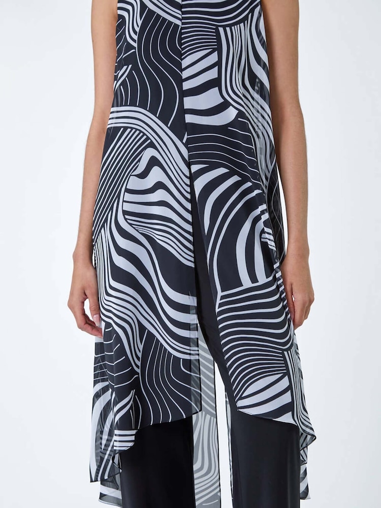 Roman Full Length Printed Overlay Jumpsuit - Bild 5 von 5 Roman Full Length Printed Overlay Jumpsuit - Bild 5 von 5