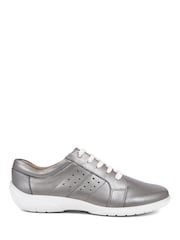 Pavers Pewter Lace-Up Leather Pumps - Image 1 of 5