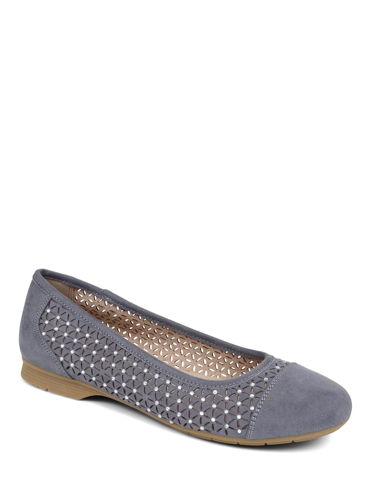 Pavers Blue Pavers Embellished Pumps - Image 1 of 5