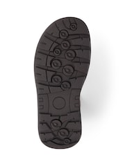Pavers Dark Brown Pavers Touch-Fasten Leather Brown Sandals - Image 5 of 5