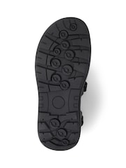Pavers Black Pavers Touch Fasten Open-Toe Black Sandals - Image 5 of 5