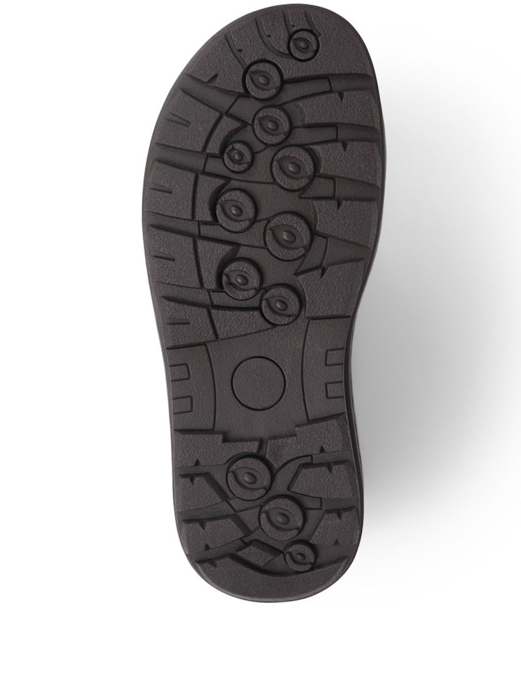 Pavers Brown Pavers Touch-Fasten Leather Brown Sandals - Image 5 of 5