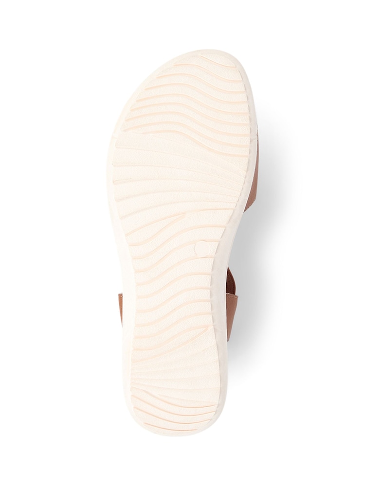Pavers Brown Slip-On Sandals - Image 6 of 6