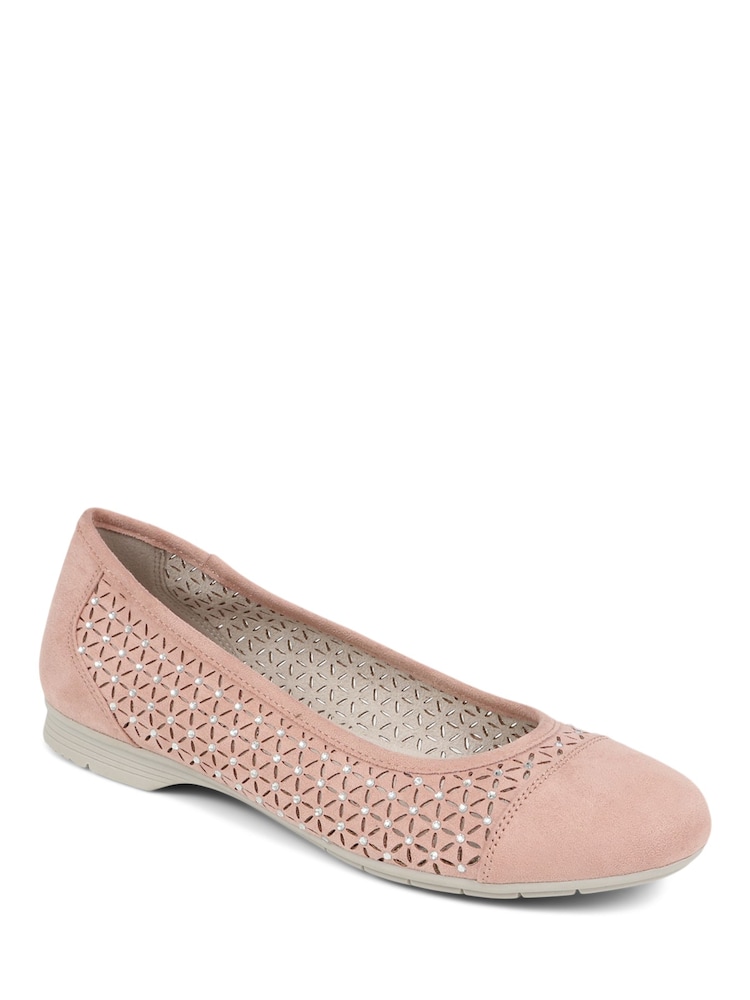 Pavers Pink Pavers Embellished Pumps - Image 1 of 5