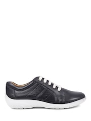 Pavers Navy Lace-Up Leather Pumps - Image 1 of 5