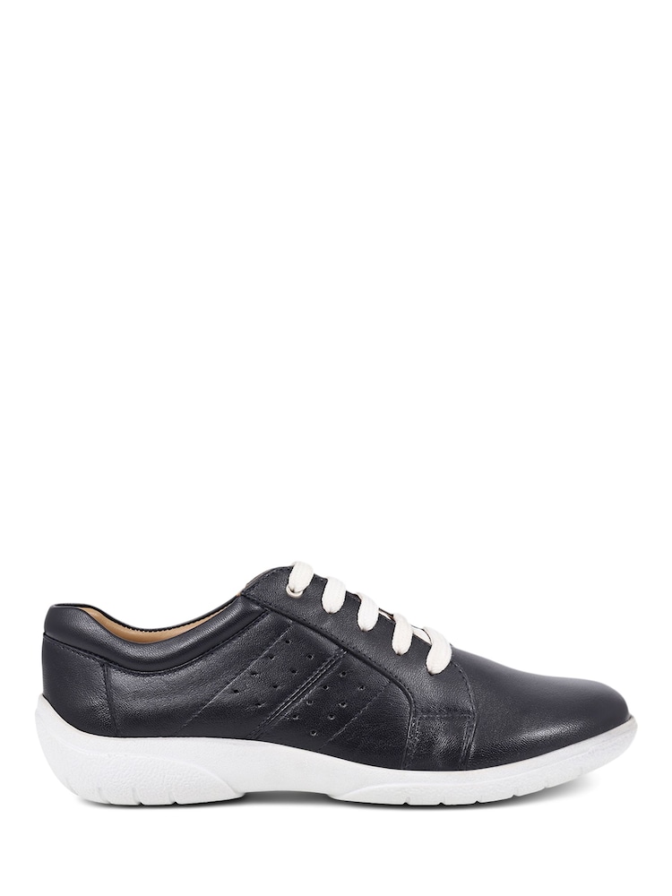 Pavers Navy Lace-Up Leather Pumps - Image 1 of 5