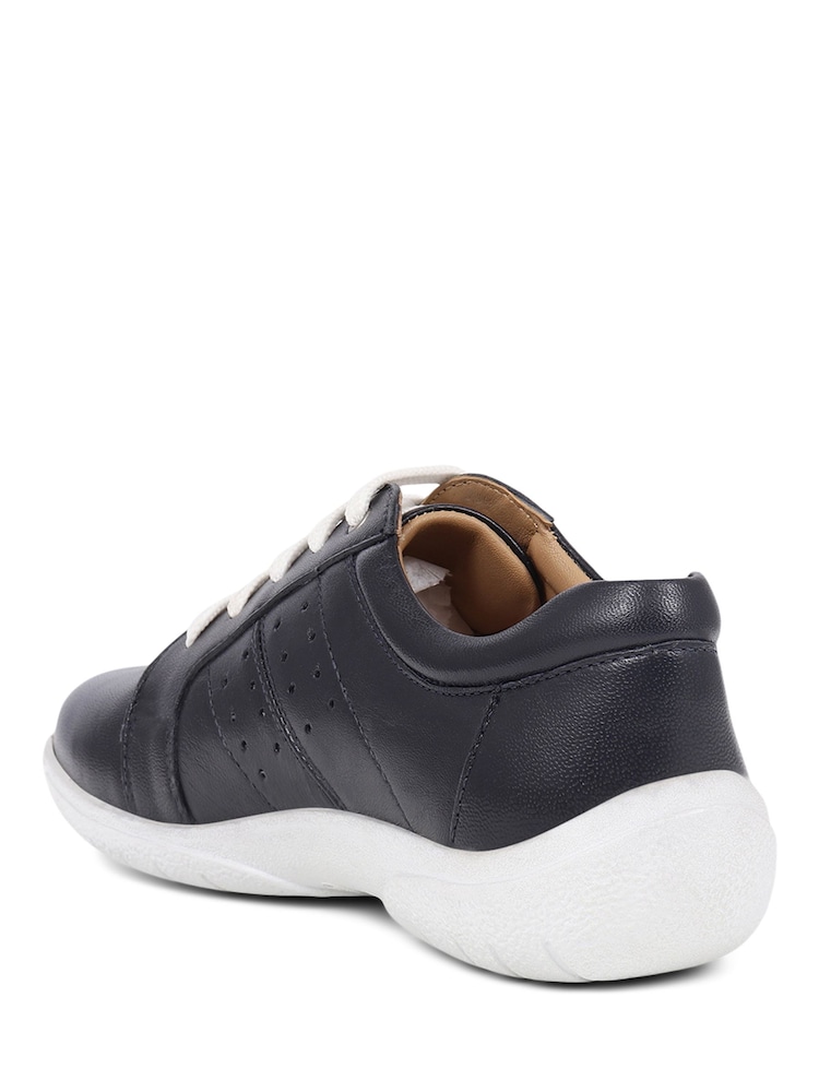 Pavers Navy Lace-Up Leather Pumps - Image 2 of 5