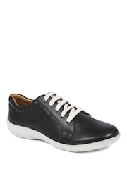 Pavers Navy Lace-Up Leather Pumps - Image 4 of 5