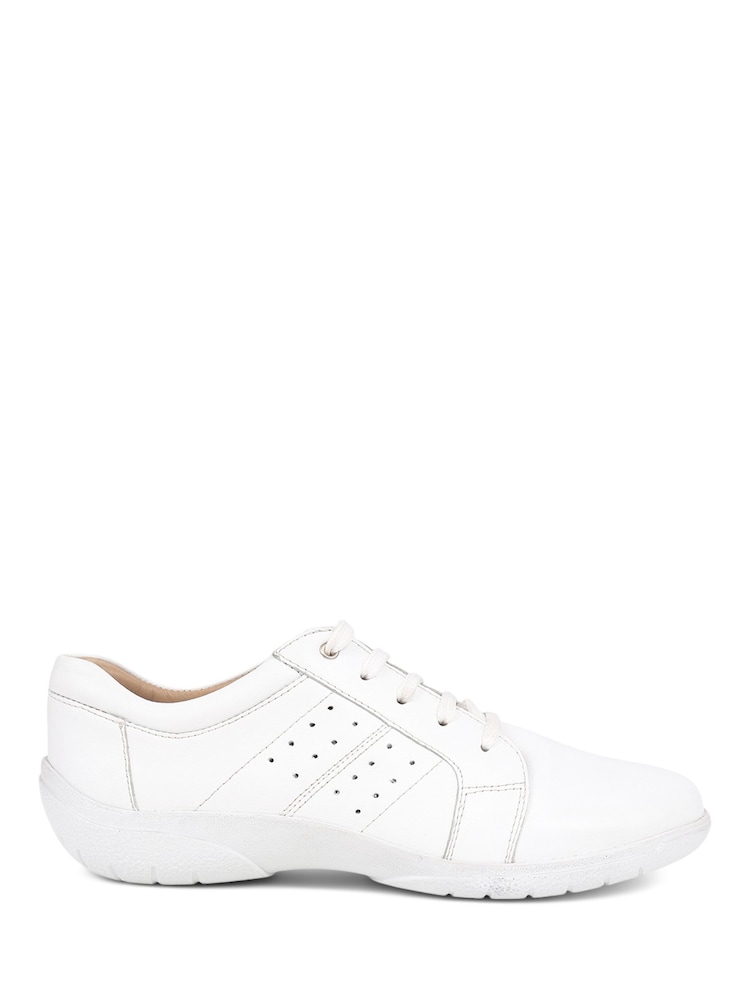 Pavers White Lace-Up Leather Pumps - Image 1 of 5