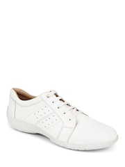 Pavers White Lace-Up Leather Pumps - Image 2 of 5