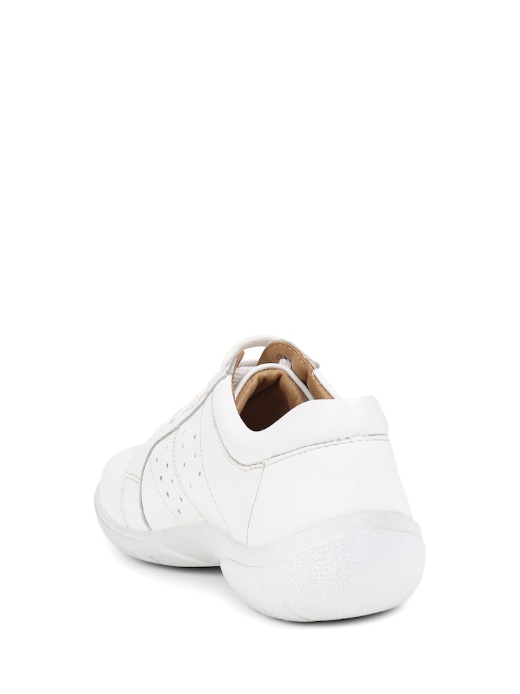 Pavers White Lace-Up Leather Pumps - Image 5 of 5