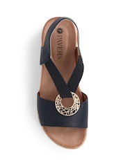 Pavers Black Slip-On Sandals - Image 5 of 6