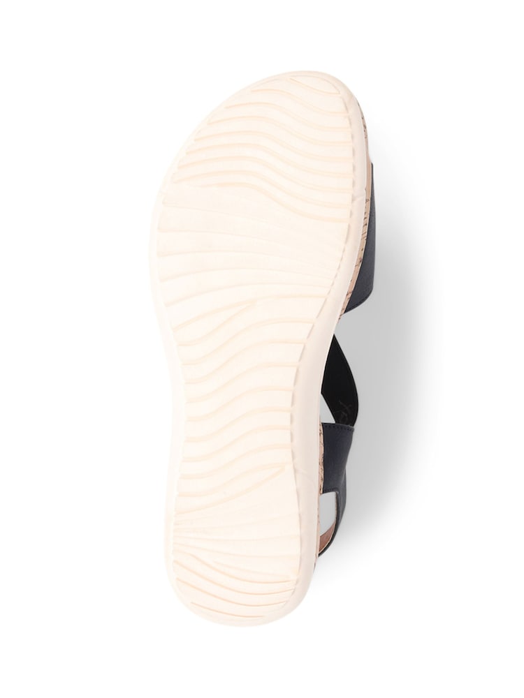 Pavers Black Slip-On Sandals - Image 6 of 6