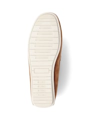 Pavers Camel Pavers Print Suede Loafers - Image 3 of 5