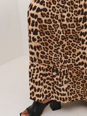 Kaffe A-Line Fit Maxi Smock Waist Black Skirt - Image 5 of 7