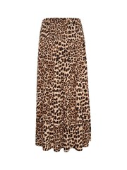 Kaffe A-Line Fit Maxi Smock Waist Black Skirt - Image 7 of 7