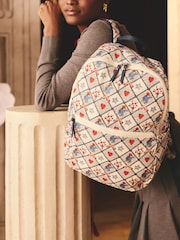 Cath Kidston Ecru Paddington Fold Away Backpack - Image 3 of 11