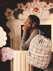 Cath Kidston Ecru Paddington Fold Away Backpack - Image 4 of 11