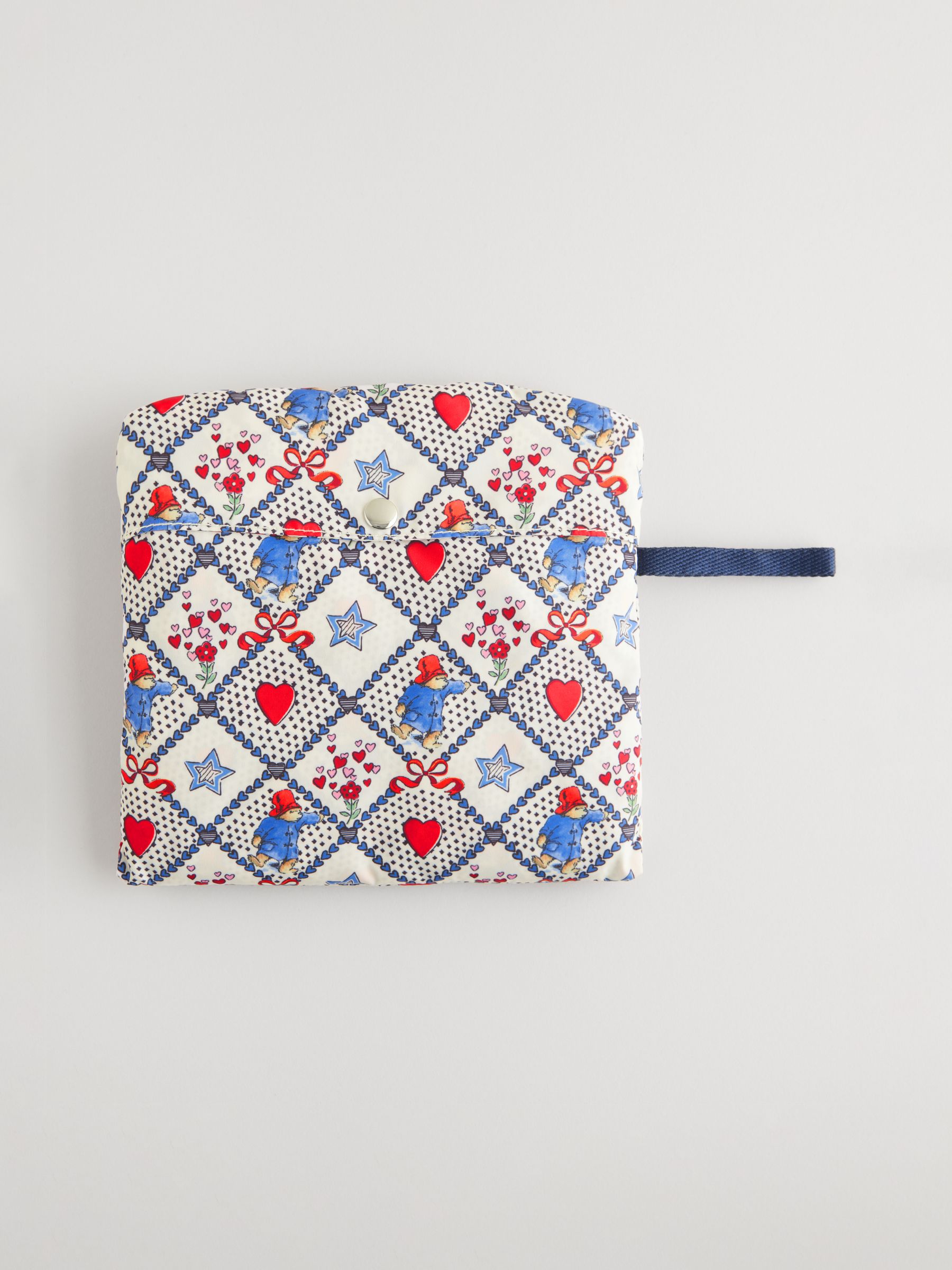 Cathkidston スモール ブックバッグ Paddington Check Ecru Cath Kidston x PADDINGTON BOOK BAG GENUINE Coated 20*21.5