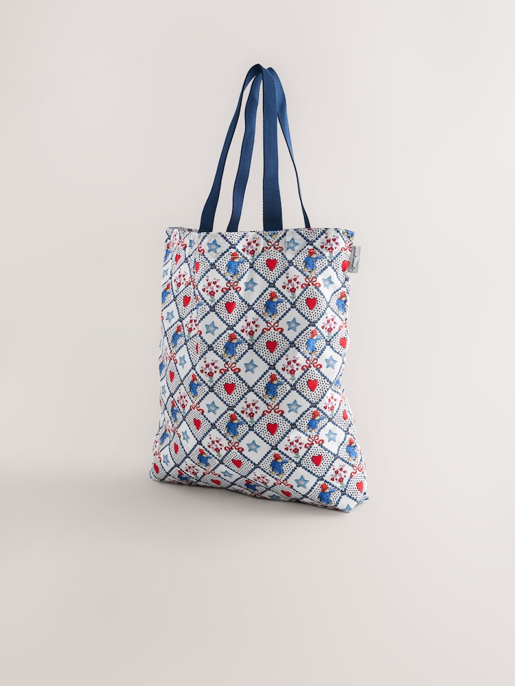 Cath Kidston Ecru Check Paddington Foldaway Tote - Image 1 of 6