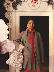 Cath Kidston Ecru Check Paddington Fold Away Shopper - Image 1 of 9