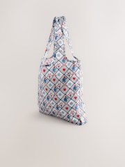 Cath Kidston Ecru Check Paddington Fold Away Shopper - Image 5 of 9