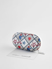 Cath Kidston Ecru Check 100% Cotton Paddington Glasses Case - Image 2 of 6
