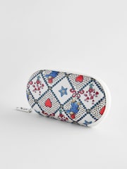 Cath Kidston Ecru Check 100% Cotton Paddington Glasses Case - Image 3 of 6