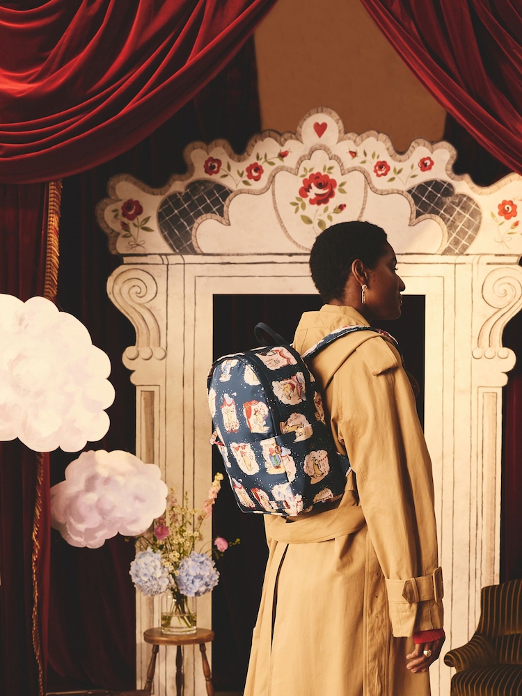 Cath Kidston Navy Paddingon Party Compact Backpack - Image 2 of 8