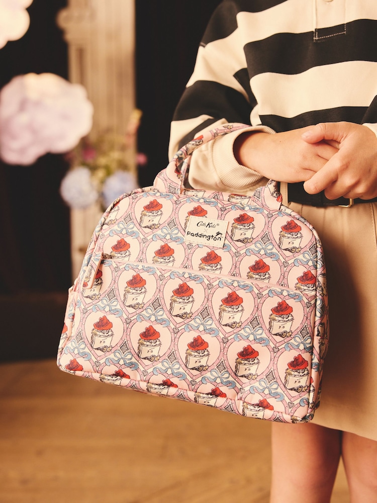 Cath Kidston Pink Kids Paddington Hearts Lunch Bag - Image 2 of 8
