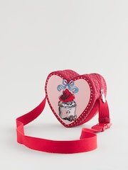 Cath Kidston Pink/Red Kids Paddington Hearts Cross-Body Bag - Image 4 of 7