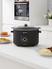 Morphy Richards Black Easy Time 6.5L Slow Cooker - Image 1 of 4