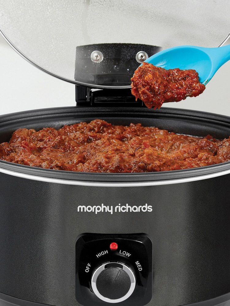 Morphy Richards Black Sear And Stew 6.5L Slow Cooker - Image 1 of 4