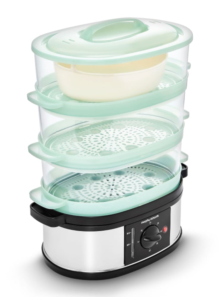 Morphy Richards Black 3 Tier Food Steamer - Image 2 of 3