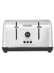 Morphy Richards Brushed Silver Venture 4 Slice Toaster - Image 2 of 4