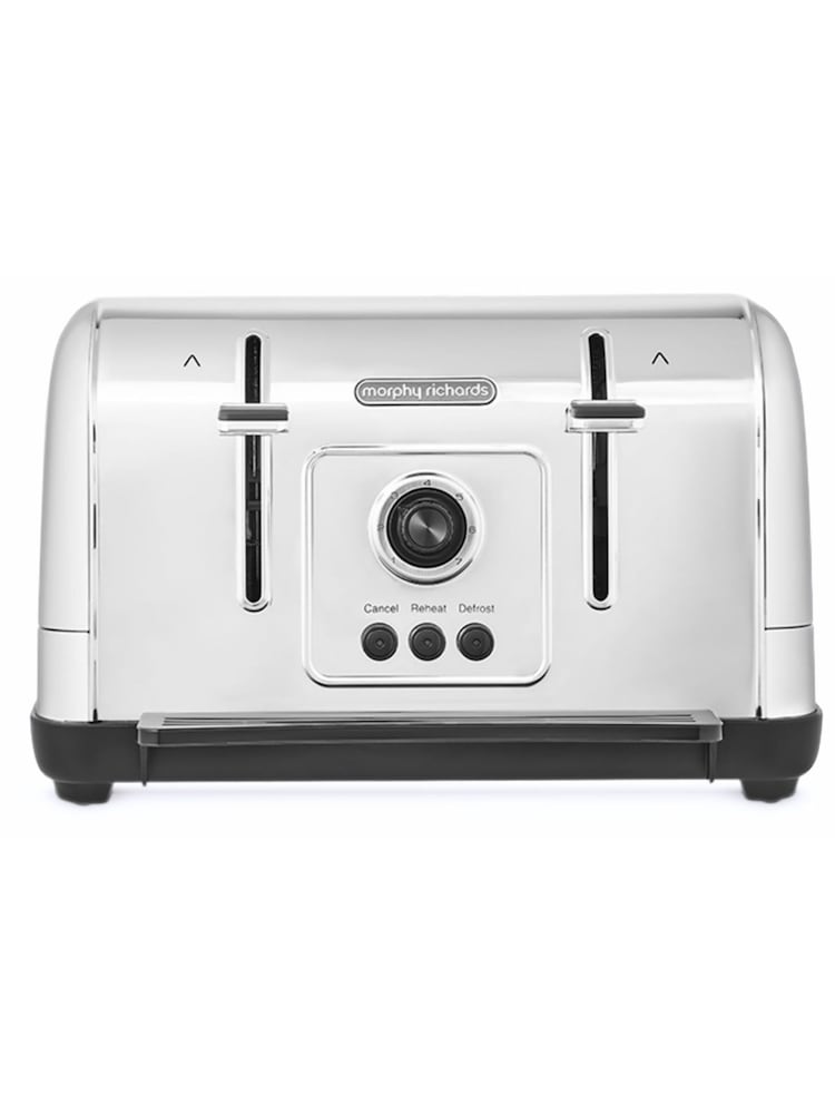 Morphy Richards Brushed Silver Venture 4 Slice Toaster - Image 2 of 4