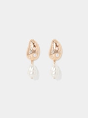 Forever New Gold Tone Signature Piper Pearl Earrings - Image 1 of 2