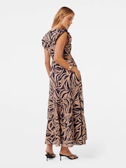 Forever New Blue Pure Linen Tobi Side Cut Out Dress - Image 4 of 4