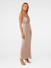 Forever New Nude Petite Emily Petite One Shoulder Maxi Dress - Image 3 of 4
