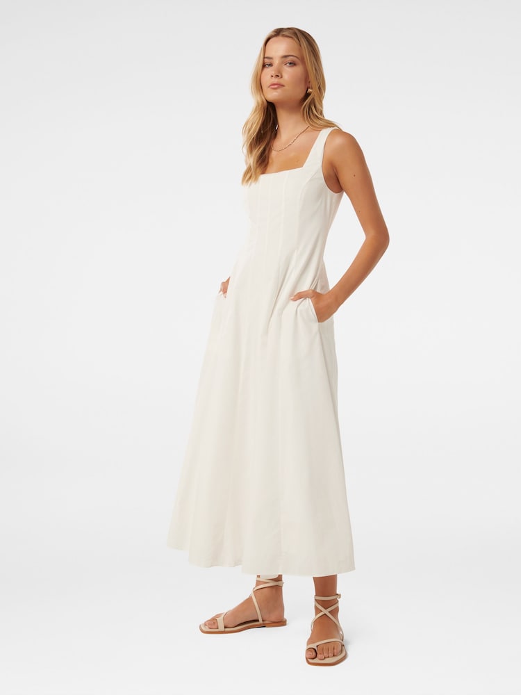 Forever New White Samera Sleeveless Midi Dress - Image 1 of 4